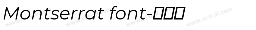 Montserrat font字体转换
